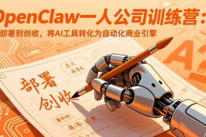 （17540期）OpenClaw小龙虾一人公司训练营-更新：从部署到创收，将AI工具转化为自动化商业引擎